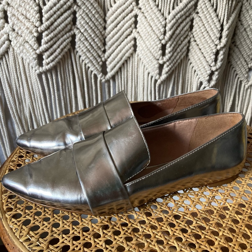 Madewell Leandra Metallic Loafers